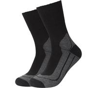 Camano Unisex Wandersocken outdoor 2er Pack 39/42 black