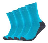 Sportsocken CAMANO "pro tex 4er Pack", Damen, Gr. 39-42, blau (turquoise), 53% Baumwolle, 25% Polyester, 20% Polyamid, 2% Elasthan, Colorblocking, Socken Sportsocken (73022115-39) turquoise