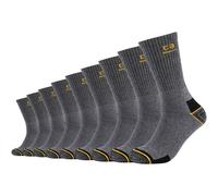 Camano Unisex Crew Online Work Socks 9p, dark grey melange, 39-42 EU