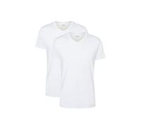 T-Shirt CAMANO "comfort", Herren, Gr. XXL, weiß, Web, Obermaterial: 100% Baumwolle, unifarben, Klassisch, regular fit hüftbedeckend, V-Ausschnitt, Shirts, mit V-Ausschnitt (90176337-XXL) weiß