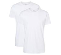 CAMANO Camano Herren T-Shirt, 2er Pack - Comfort BCI Cotton, Rundhals-Ausschnitt, Baumwolle (1334000) 2XL Weiß