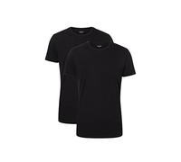 Camano Herren T-Shirt Comfort BCI Cotton – 2er-Pack, Rundhals, Baumwolle, Schwarz, XL