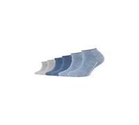 Sneakersocken CAMANO "Sneakersocken 6er Pack", Kinder, Gr. 31/34, grau (stone melange), 76% Baumwolle 23% Polyamid 1% Elasthan, Socken (46392335-31) stone melange