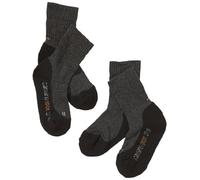 Camano Jungen Camano Kinder Sport 2er Pack Socken, Schwarz (Black + Anthracite 05 ), 35-38 EU