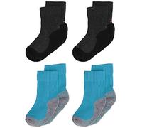 Camano Kinder 2er Pack Sportsocken mit verstärkter Ferse und Spitze Jungen & Mädchen Strümpfe