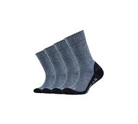 Camano Babys Kinder Sportsocken Jungen & Mädchen (4x Paar) Pro-Tex atmungsaktiv blau 31-34