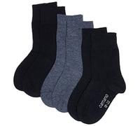 Camano Socken Ca-Soft 3er-Pack Kinder Bio-Baumwolle verstärkte Ferse & Spitze navy 31/34