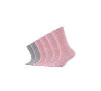 Camano Kinder Kindersocken ideal für aktive Mädchen und Jungen natürliche Baumwolle optimaler Sitz beständig 6er Pack 31/34 chalk pink melange