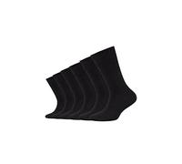 Camano Kinder Kindersocken ideal für aktive Mädchen und Jungen natürliche Baumwolle optimaler Sitz beständig 6er Pack 35/38 black