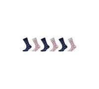 6er Pack camano Soft Bio-Baumwoll Crew Socken Kinder 9200 - fog melange 31-34