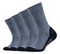 Camano Kinder Sportsocken Kinder verstärkte Sohle weich Baumwolle Anti Feuchtigkeit PRO TEX pro tex 4er Pack 35/38 jeans-navy
