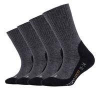 Camano Kinder Sportsocken Pro-Tex - 4er Pack atmungsaktiv grau Jungen & Mädchen Gr. 35-38