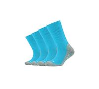 4er Pack camano Pro Tex Crew Socken Kinder 0032 - turquoise 31-34