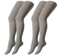 Camano Kinder Strumpfhose Ca-Soft 2er Pack, Farbe Light Grey, Größe 110-116