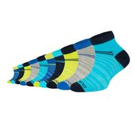 Kurzsocken CAMANO "10er Pack", Mädchen, Gr. 27-30, blau (blau atoll), 70% Baumwolle, 28% Polyester, 2% Elasthan, Colorblocking, Socken (92332163-27) blau atoll