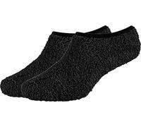 Camano Kuschel-Sneakersocken 2 Paar schwarz Größe 35-38