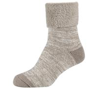 camano Mouline Cosy Crew Socken Damen 1901 - taupe 39-42