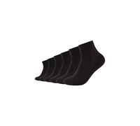 Kurzsocken CAMANO "Kurzsocken ca-soft walk 6er Pack", Herren, Gr. 35-38, schwarz, 74% Baumwolle, 24% Polyamid, 2% Elasthan, uni, Socken, 6er Pack Ohne Kompression für hohen Tragekomfort, Gekämmte Baum
