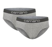 2er Pack camano Men comfort BCI cotton Slips 9300 - light grey melange S