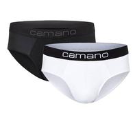 2er Pack camano Men comfort BCI cotton Slips 1001 - white mix XL