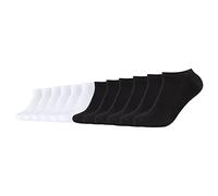 Camano Sneaker Socken Herren Damen 39-42 43-46 47-49 CA-Soft Organic Cotton 12er Pack ohne Gummibund Schwarz Grau Blau Weiß, Größe:47-49, Farbe:Black White (0800)