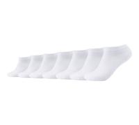 Camano Unisex Sneakersocken Unisex für Damen und Herren Atmungsaktiv bequem elastisch hoher Baumwollanteil weicher Bund 7er Pack 47/49 white