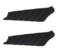 Sneakersocken CAMANO "Sneakersocken 14er Pack", Herren, Gr. 43/46, schwarz, 77% Baumwolle, 22% Polyamid, 1% Elasthan, uni, Socken (60519830-43) schwarz