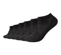 Kurzsocken CAMANO "ca-soft", Herren, Gr. 43-46, schwarz, Baumwollmischung, unifarben, Socken, mit verstärktem Zehenbereich (33217639-43) schwarz