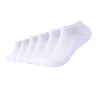Sneakersocken CAMANO "Sneakersocken ca-soft walk 6er Pack", Herren, Gr. 43-46, weiß, 74% Baumwolle, 24% Polyamid, 2% Elasthan, uni, Socken Sneakersocken (50872207-43) weiß
