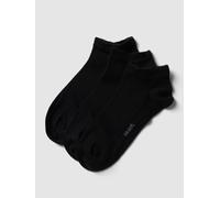 camano Sneakersocken mit Label-Detail im 3er-Pack in Black, Größe 35-38