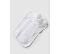 camano Sneakersocken mit Label-Detail im 3er-Pack in Weiss, Größe 39-42