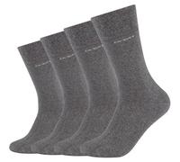 4er Pack camano Soft Bamboo Crew Socken 9700 - dark grey mix 35-38