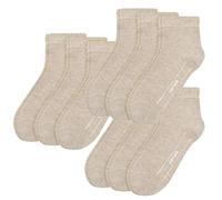 Camano Socken CA-SOFT Quarter 9er Pack, Größe:35-38, Farbe:Sand Melange (018)