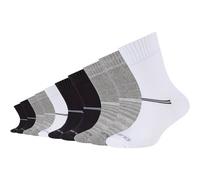 10er Pack camano Mesh Ventilation Crew Socken Kinder 9997 - black mix 23-26