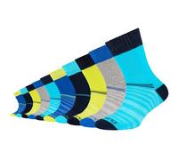 Socken CAMANO "10er Pack", Mädchen, Gr. 35-38, blau (blau atoll), 70% Baumwolle, 28% Polyester, 2% Elasthan, Colorblocking, Socken Socken (16511055-35) blau atoll