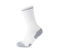 Camano Socken Unisex Merinowolle reflektierende Streifen Performance Mesh Belüftung Mittelfuß-Bogenhalt verstärkte Ferse Spitze weiche Zehen 1er Pack
