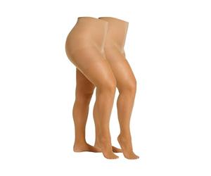 Camano Strumpfhose Damenstrumpfhose Feinstrumpfhose 2er Set 2er-Pack, 20 den transparent durchsichtig, angenehm bequem komfortabel, Flachnaht Komfort, casual feminin klassisch