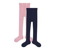 Camano Strumpfhose Kinder 2er Pack Baumwolle Navy-Pink 86/92