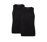 Camano Unterhemd 2er Pack Herren schwarz, M