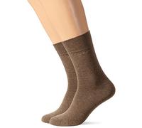 Camano Unisex-Erwachsene 3642 Socken, Braun (Caramel Mel. 0039), 47/49 (2er Pack)