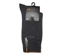 Camano Unisex 2er Pack einfarbige Baumwoll-Socken mit verstärkter Ferse und Spitze Damen & Herren Strümpfe