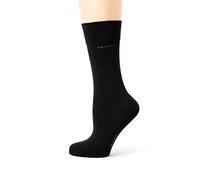 Camano Socken 2er-Pack – einfarbig, mit verstärkten Zehen und Fersen – Unisex Schwarz 35-38