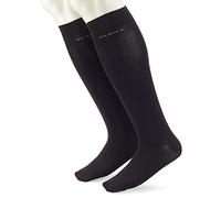 Camano Unisex 2er Pack Kniestrümpfe mit weichem Bund für Erwachsene Socken aus Baumwolle
