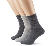 Camano Unisex 3er Pack Sportsocken Basic mit Komfortbund Damen & Herren Strümpfe, Gr. 39/42 (Herstellergröße: 39/42), Grau (grey 10)