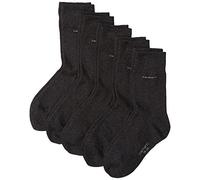 Camano Unisex 5er Pack Socken Ca-Soft aus Baumwolle Damen & Herren Strümpfe, Grau (Antracite Mel. 08), (Herstellergröße: 35/38)