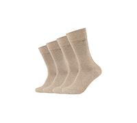 Camano Unisex Businesssocken Komfortbund Bequem Langlebig Baumwolle verstärkte Ferse 4er Pack