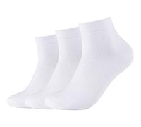Camano Unisex Socken ca-soft Quarter, Dreierpack Unisex 37223 Weiß 43-46
