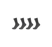 Camano Unisex Diabetikersocken super soft 4er Pack 43/46 dark grey melange
