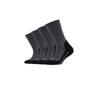 Camano Babys Kinder Sportsocken Jungen & Mädchen (4x Paar) Pro-Tex atmungsaktiv grau 27-30