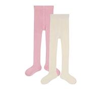 Camano Unisex Kinder Online Children Organic Cotton Ca-soft Tights 2er Pack Socken, silver rose +offwhite, 122 EU